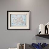 Printed in 1909, map of Verona (Verona), Veneto, Italy.