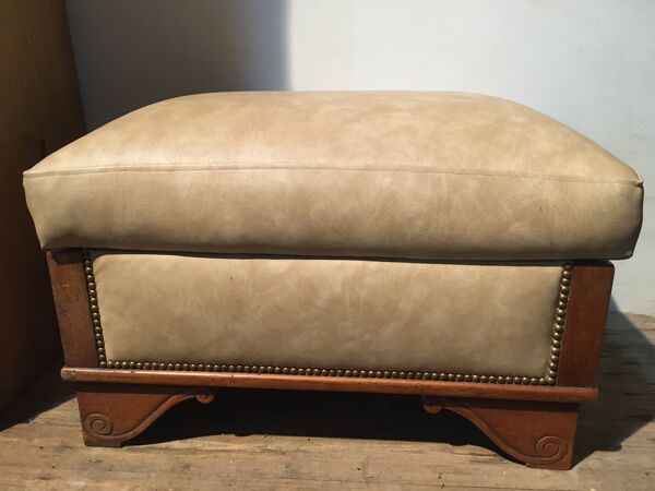 Pouf coffre repose pieds