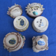Ensemble de 4 bonbonnieres vintage 60-70s produites par l’usine italienne Capodimonte