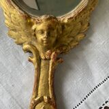 Face à main en bois doré XIXème