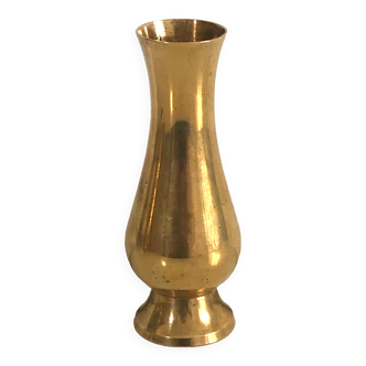 Old gilded brass vase