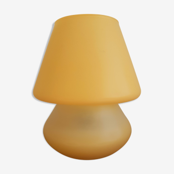 Lampe champignon en verre