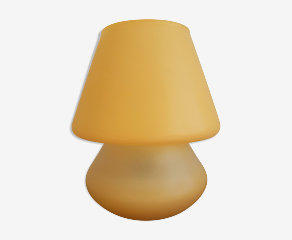 Lampe champignon en verre