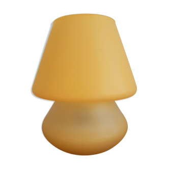 Glass mushroom lamp