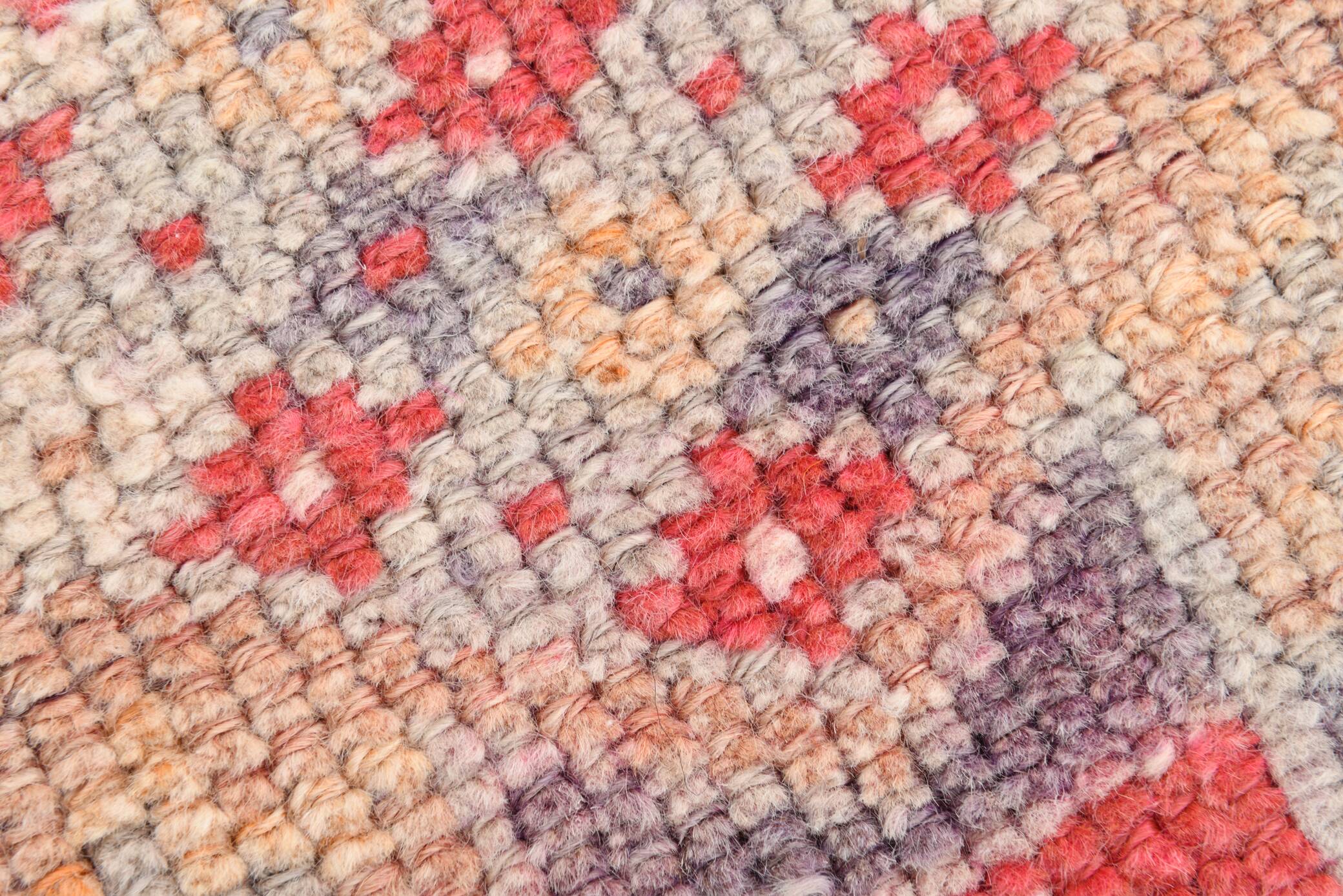 3x13 Soft Pink Vintage Oushak Long Stairs Runner Rug, 83x379 Cm