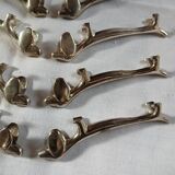 8 metal knife holders/dogs