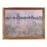Tableau « Le pré bleu », reproduction de Claude Monet
