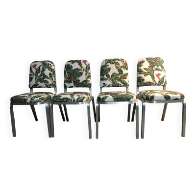 Chaises en aluminium recouverte tissu Yasmine All overdose multicolore Maison Thevenon arma Burgess