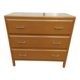 3 Drawer Chest of Drawers - Wood - Old 1950