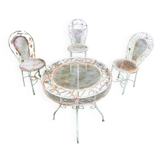 Vintage wrought iron garden furniture, antique furniture