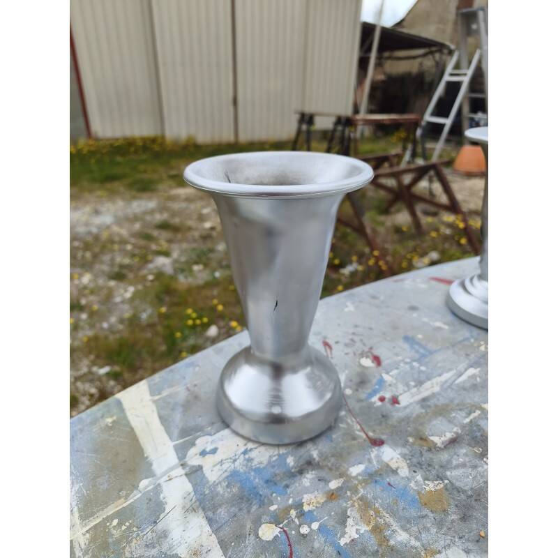 1 lot de vases en aluminium des années 30