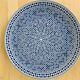 6 flat plates Cocema Fes Morocco, blue mosaic