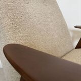 Fauteuil vintage entièrement restauré par Jaroslav Smidek, Tchécoslovaquie, années 1960