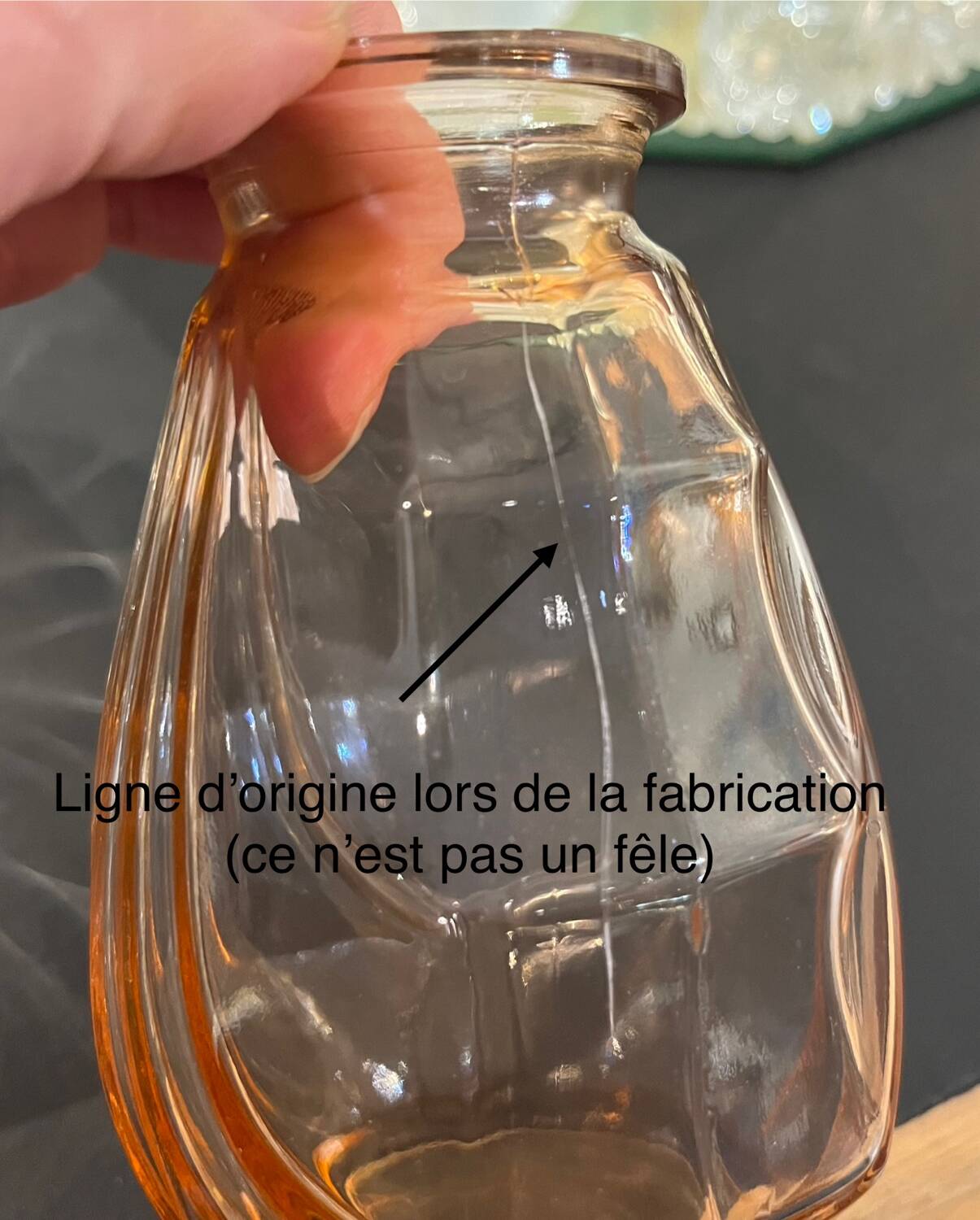 Pair of small pink glass Art Deco vases