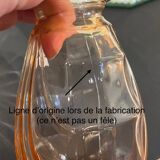 Pair of small pink glass Art Deco vases