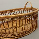 Rattan braided basket