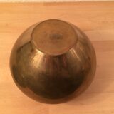 Vintage modernist golden brass vase