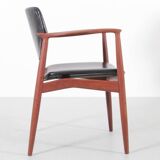 Pair of Scandinavian teak armchairs, model 66