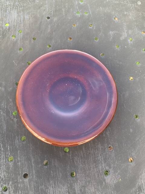 Coffee or tea service in enameled ceramic by Marius Giuge, artisan potter in Vallauris,