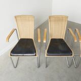Six chaises à repas Tecta D20, années 1980