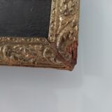 Portrait character man 18th century golden frame
