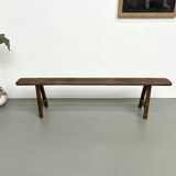 Antique bench in solid oak