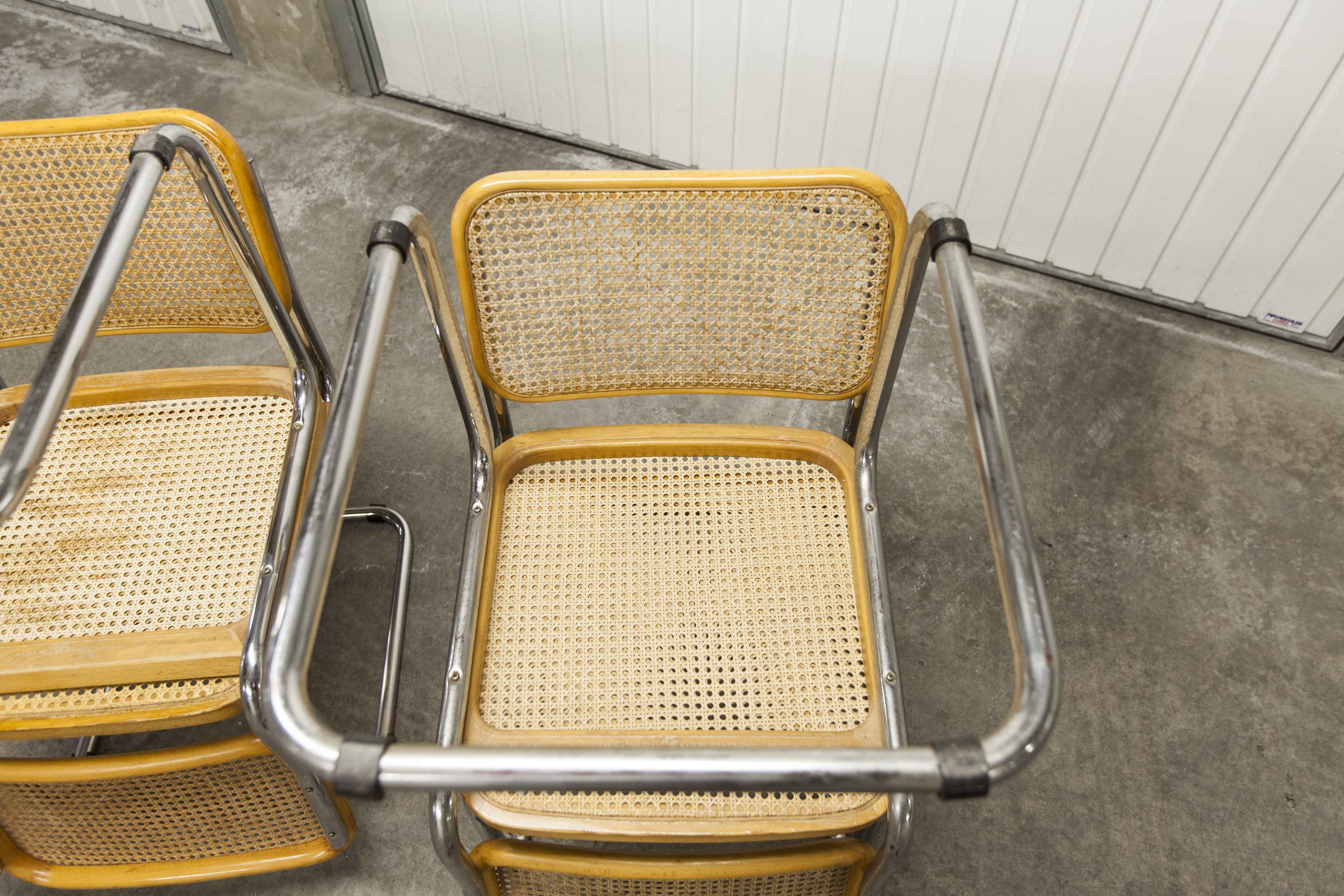 4 Breuer B32 chairs made in italy