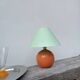 Two-tone ceramic bedside lamp 1980