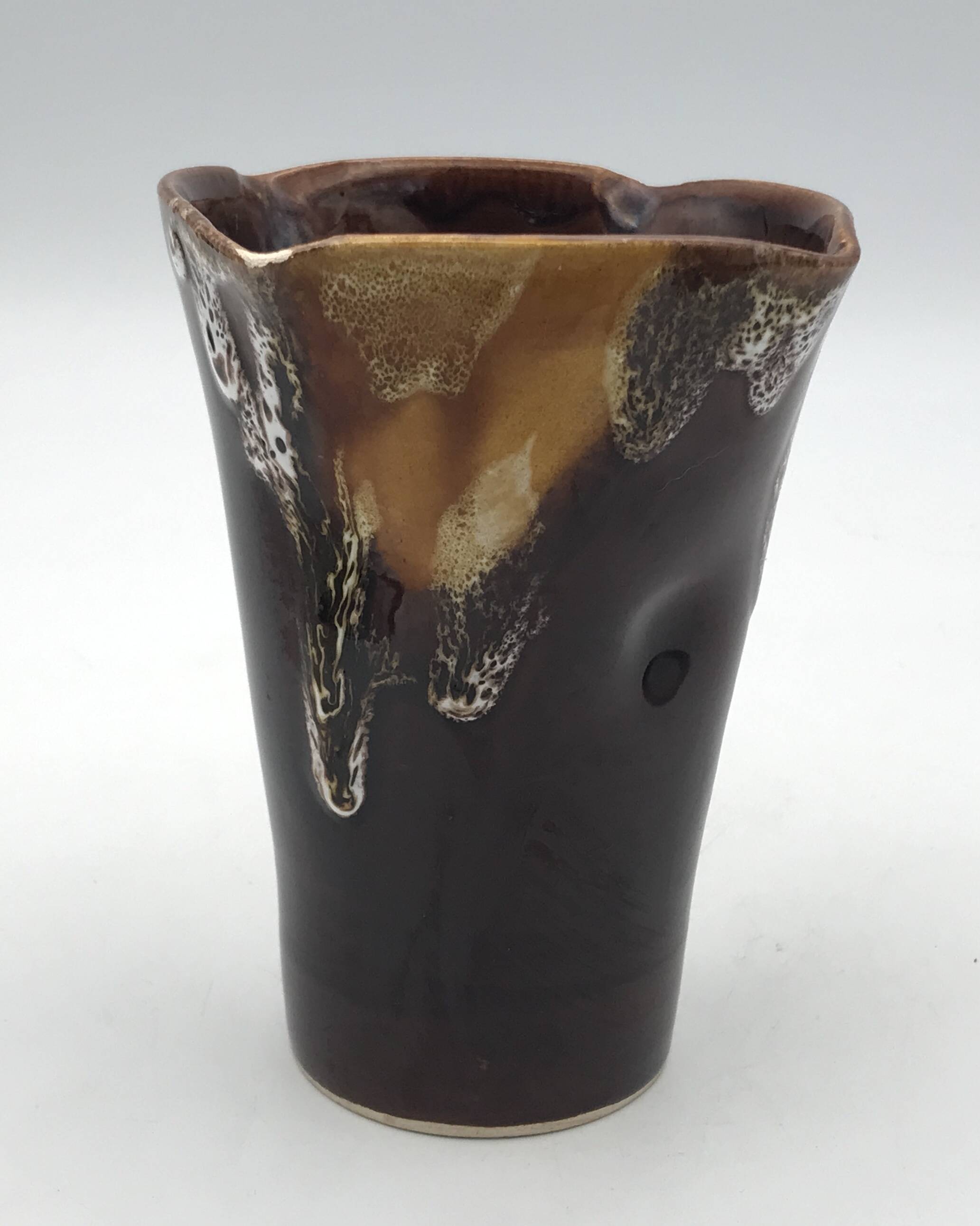 VASE Handkerchief in glazed ceramic handmade VALLAURIS