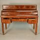 19th century walnut and burl walnut stepped desk