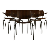 Set of six dining chairs by Kho Liang Ie for Car Katwijk