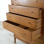 Vintage Midcentury 'Heal's' Chest Of Drawers / Tallboy In Walnut. Modern / Danish Style.