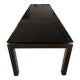 Table calligaris extensible métal/verre trempé