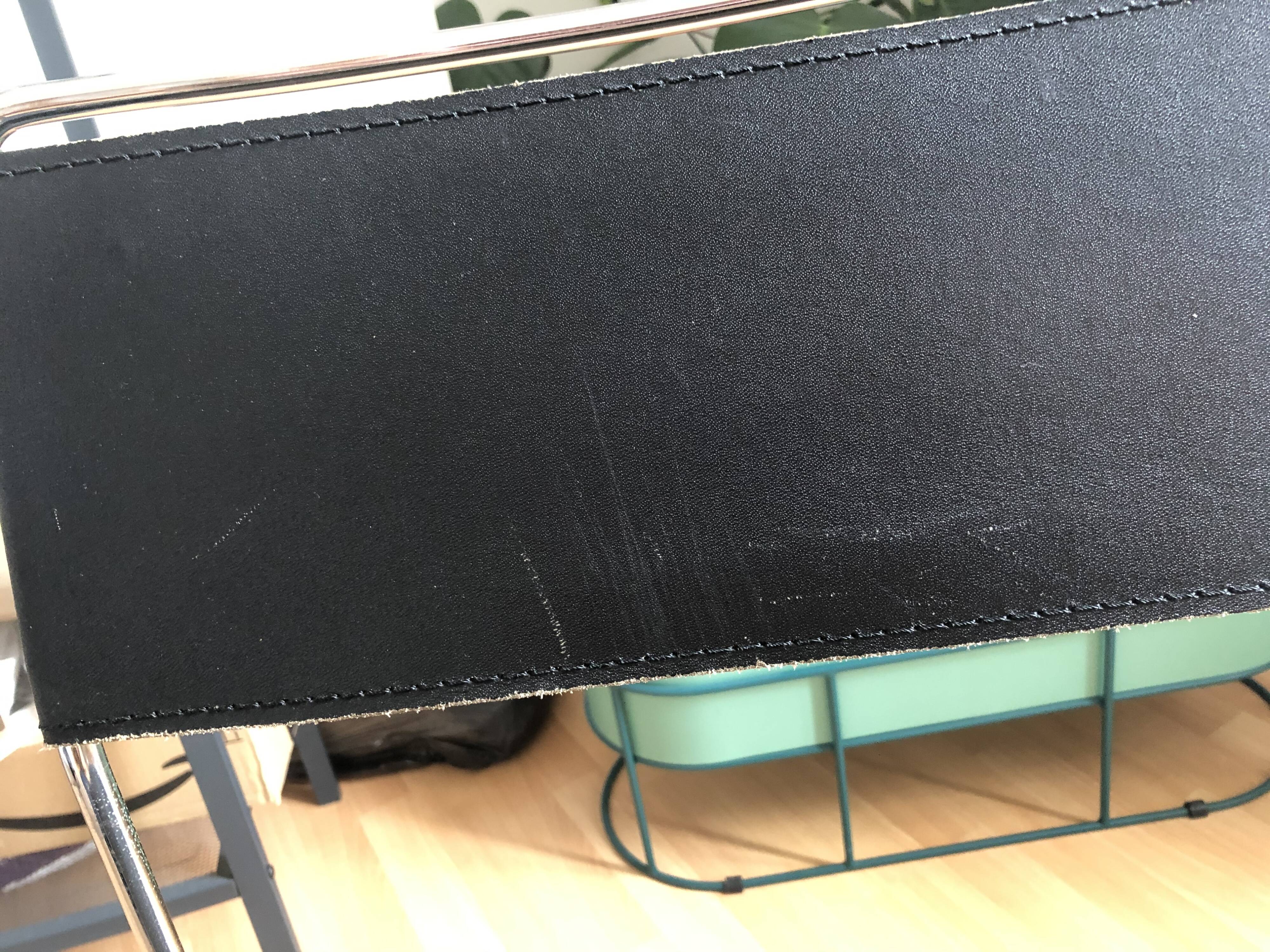 Lot de 4 chaises de salle à manger en cuir Giandomenico Belotti pour Alias