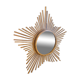 Very beautiful vintage rattan sun mirror