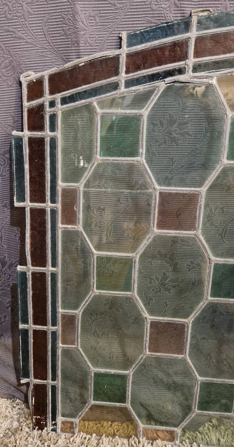 Pair of stained glass windows