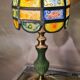 Brutalist lamp with shade attributed to Philip Delfinger Mexico glass and metal 1960