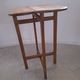 Folding wooden side table