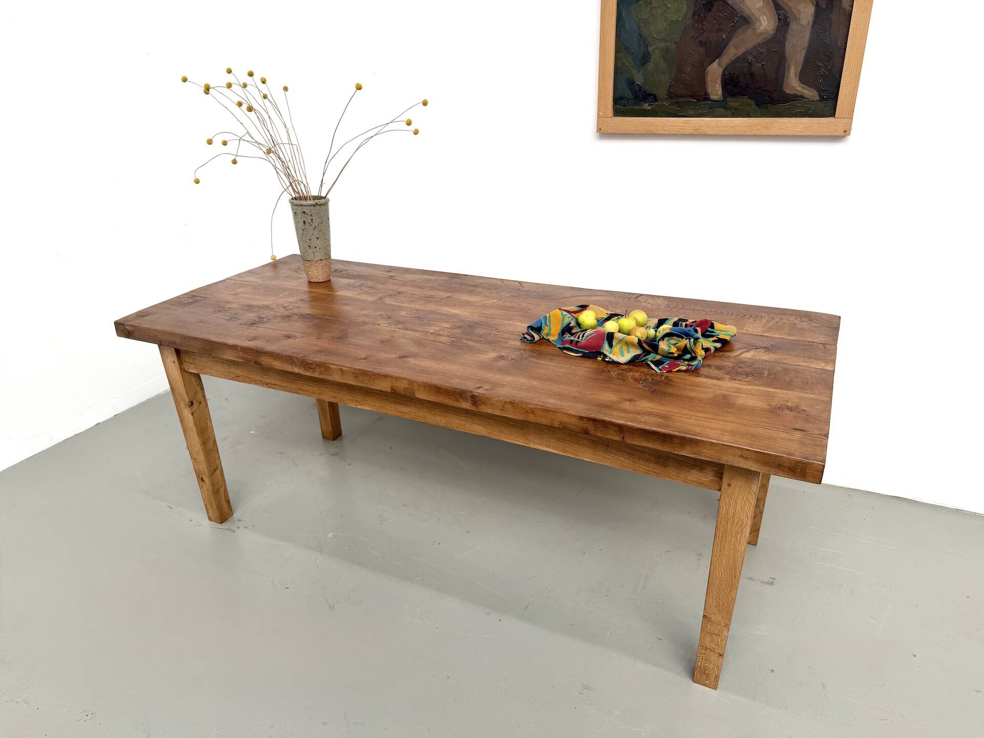 Table en chêne massif – années 50