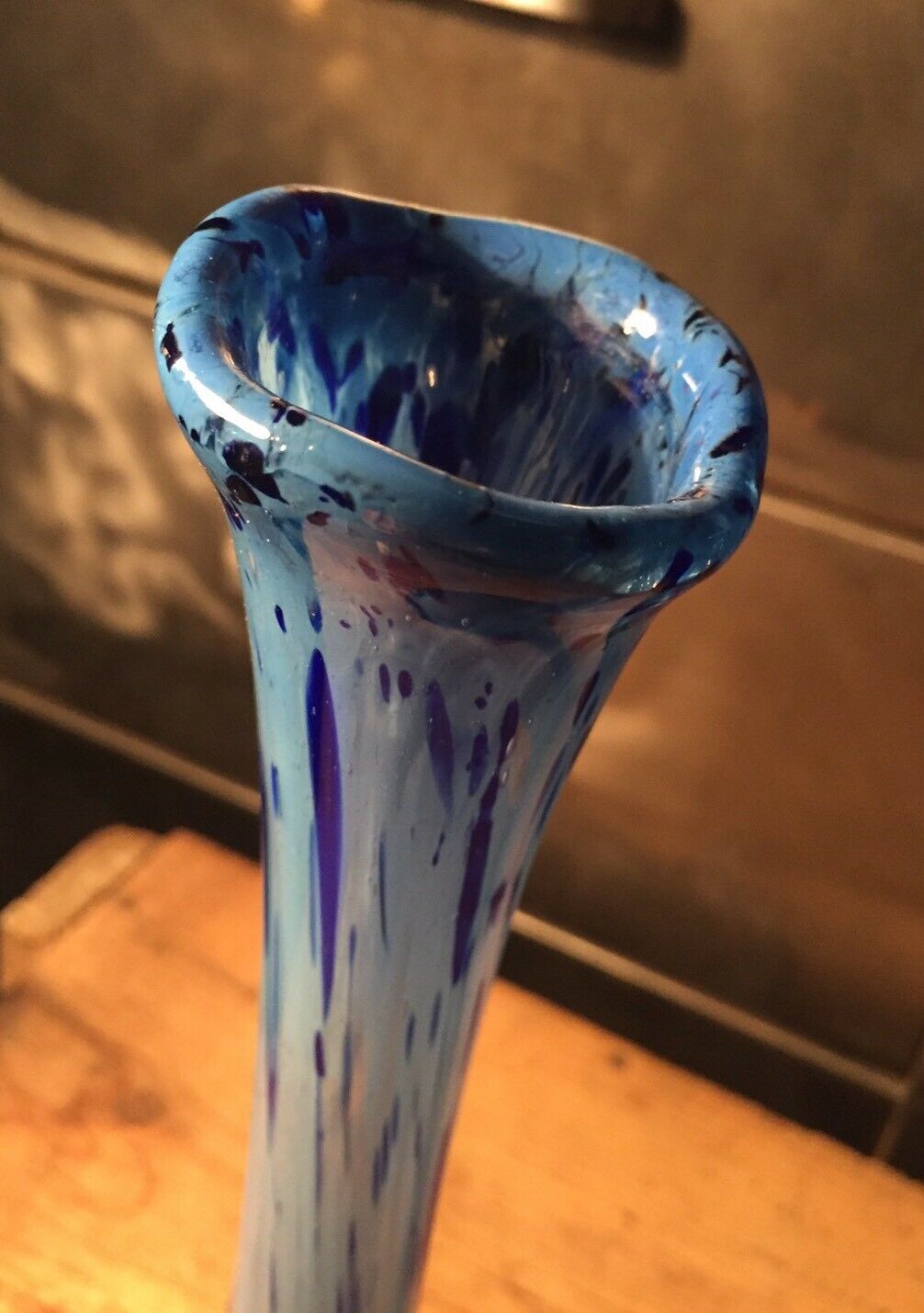 Soliflore vase in blown glass