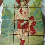 19th century wooden cubes game