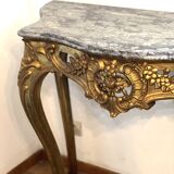 Console in gilded wood