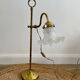 Lampe tulipe en laiton