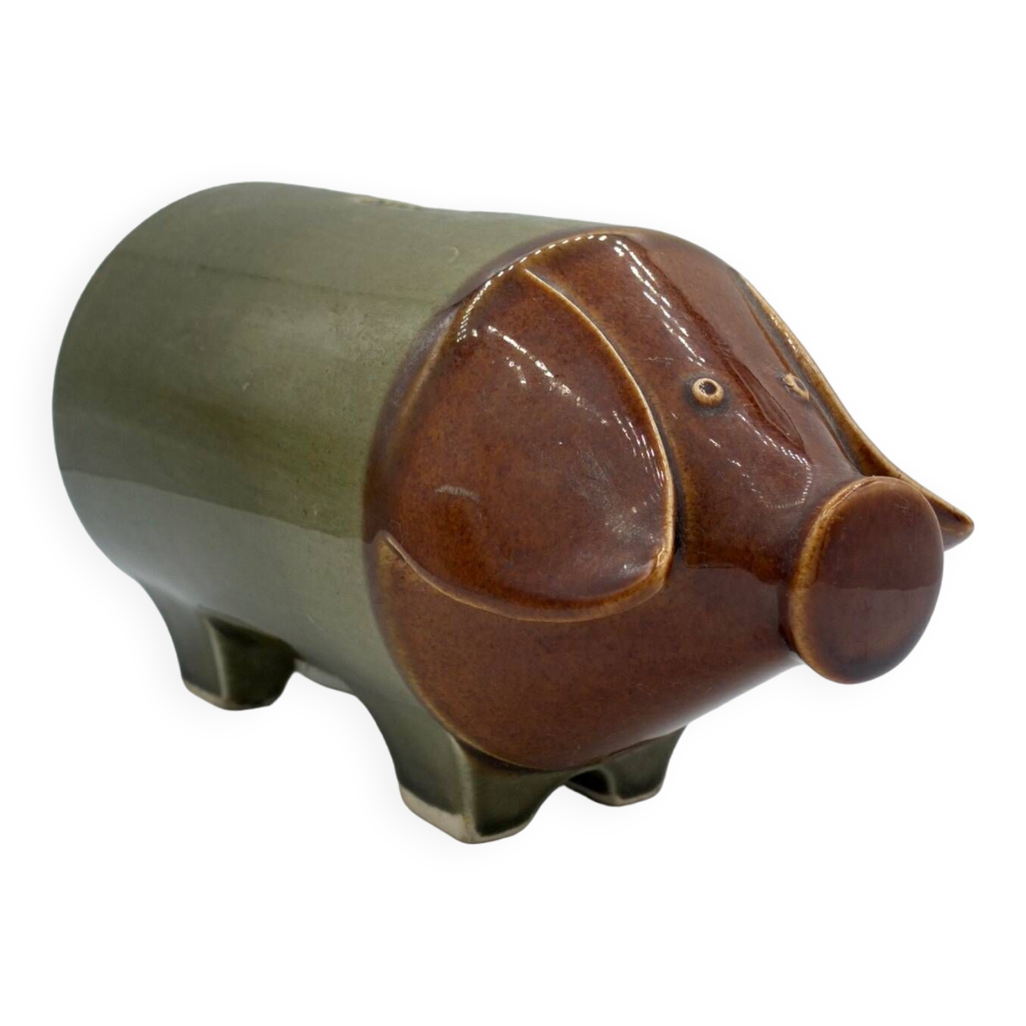 Vintage Pottery Piggy Bank