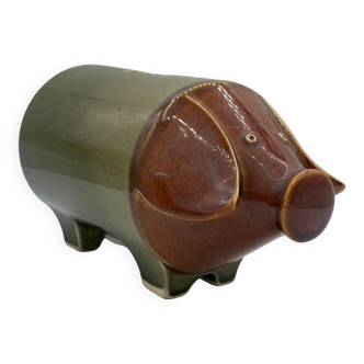 Vintage Pottery Piggy Bank