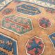 Antique Shirvan carpet, Caucasus 125x190, handmade wool, geometric tribal boho.