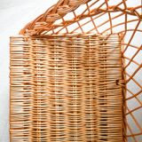 Rattan storage bench