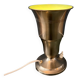 Table uplighter lamp "Cup" in metal, silver colour