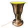 Table uplighter lamp "Cup" in metal, silver colour
