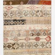 Tapis de couloir turc vintage beige crème, 80 x 224 cm